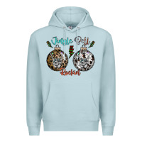 Blue Mist Jingle Bell Rockin Premium Hoodie - CowhideDigitalArt