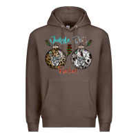 Coffee Jingle Bell Rockin Premium Hoodie - CowhideDigitalArt
