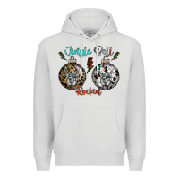 Dove Grey Jingle Bell Rockin Premium Hoodie - CowhideDigitalArt