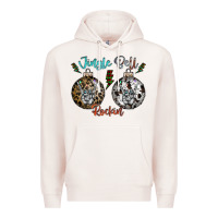 Pale Pink Jingle Bell Rockin Premium Hoodie - CowhideDigitalArt