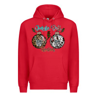 Red Jingle Bell Rockin Premium Hoodie - CowhideDigitalArt