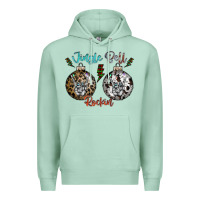 Seafoam Jingle Bell Rockin Premium Hoodie - CowhideDigitalArt