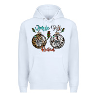 White Jingle Bell Rockin Premium Hoodie - CowhideDigitalArt