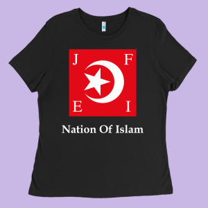 Nation Of Islam Flag Ladies Tee Designed By Longcreatives