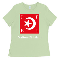 Matcha Nation Of Islam Flag Ladies Tee - longCreatives