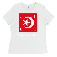 White Nation Of Islam Flag Ladies Tee - longCreatives
