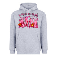 Heather Grey in october we wear pink ghosts Heavyweight Hoodie - AdoDesignShop