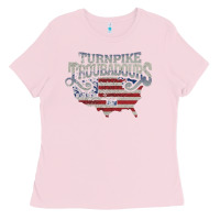 Bubblegum Pink Turnpike Ladies Tee - longCreatives