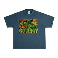 Midnight Navy One lucky Cowboy St. Patrick's Day Urban Heavy Tee - CowGirlArtShop