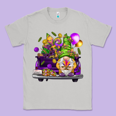 Mardi Gras Gnome On The Truck Classic Tee Designed By Howdyjamesfarm