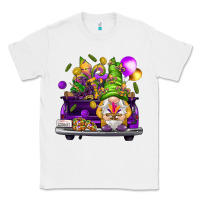 White Mardi Gras gnome on the truck Classic Tee - HowdyJamesFarm