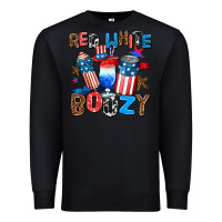 Black red white boozy Premium Sweatshirt - AdoDesignShop