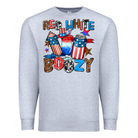 Heather Grey red white boozy Premium Sweatshirt - AdoDesignShop