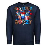 Navy red white boozy Premium Sweatshirt - AdoDesignShop