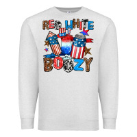 Oatmeal Heather red white boozy Premium Sweatshirt - AdoDesignShop