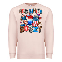 Pale Pink red white boozy Premium Sweatshirt - AdoDesignShop