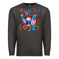 Smoke red white boozy Premium Sweatshirt - AdoDesignShop