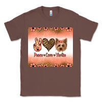 Chestnut peace love yorkie Classic Tee - Jasminsmagicworld