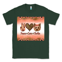 Sports Green peace love yorkie Classic Tee - Jasminsmagicworld