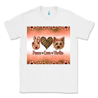 White peace love yorkie Classic Tee - Jasminsmagicworld
