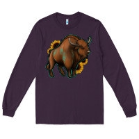 Plum Western  Bison Long Sleeve Tee - Jasminsmagicworld