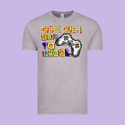 Game Over Back To School Vintage Tee Designed By Cowgirlartshop