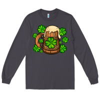 Smoke St. Patrick's Beer and shamrock Long Sleeve Tee - OliviaCreatesArt