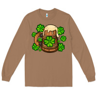 Toasted Coconut St. Patrick's Beer and shamrock Long Sleeve Tee - OliviaCreatesArt