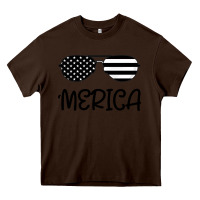 Chocolate Brown Merica Heavy Core Tee - Bettercallsaul