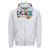 Heather Grey love texas serape cowhide cactus and sunflowers Zipper Hoodie - Artiststas