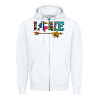 White love texas serape cowhide cactus and sunflowers Zipper Hoodie - Artiststas