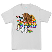 Dove Grey Free Dad hugs Premium Tee - NancyCooperArtShop