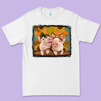 Fall Pigs Premium Tee Designed By Jasminsmagicworld