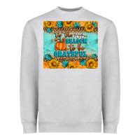 Heather Grey Tis' The Season To Be Grateful Heavyweight Sweatshirt - Artiststas