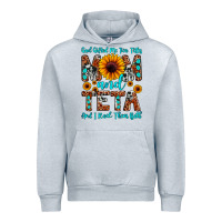 Heather Grey god gifted me two titles mom and teta and i rock t Urban Hoodie - JahusDesignShop