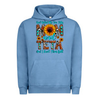 Pigment Pebble Blue god gifted me two titles mom and teta and i rock t Urban Hoodie - JahusDesignShop