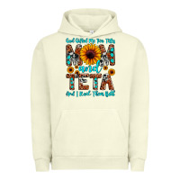 Pigment Pistachio god gifted me two titles mom and teta and i rock t Urban Hoodie - JahusDesignShop