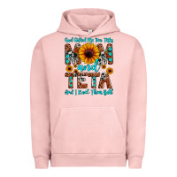 Pigment Salmon god gifted me two titles mom and teta and i rock t Urban Hoodie - JahusDesignShop