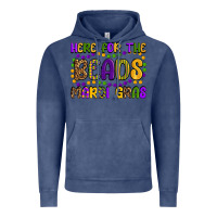 Vintage Denim here for the beads mardi gras Vintage Hoodie - OliviaCreatesArt