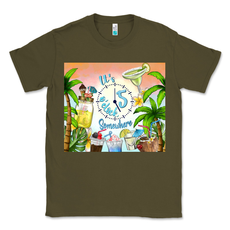 It's Five O'clock Somewhere Classic Tee by TumblerDesignByShophia | Teevron