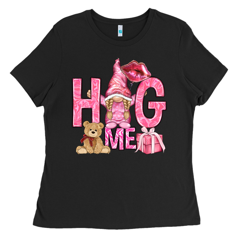 Hug Me With Gnome Hjf Ladies Tee by HowdyJamesFarm | Teevron
