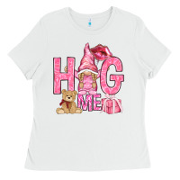 White hug me with gnome hjf Ladies Tee - HowdyJamesFarm