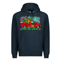 Navy jesus take the wheel Premium Hoodie - CowhideDigitalArt