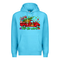 Ocean Blue jesus take the wheel Premium Hoodie - CowhideDigitalArt