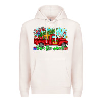 Pale Pink jesus take the wheel Premium Hoodie - CowhideDigitalArt