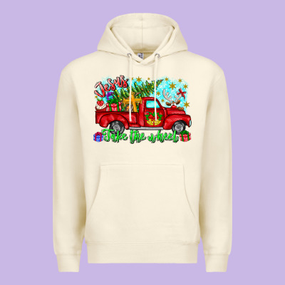 Jesus Take The Wheel Premium Hoodie Designed By Cowhidedigitalart