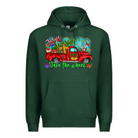 Sports Green jesus take the wheel Premium Hoodie - CowhideDigitalArt