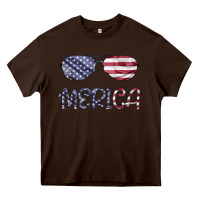 Chocolate Brown Merica Heavy Core Tee - Bettercallsaul