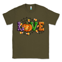 Army Green Halloween Love Classic Tee - Artiststas