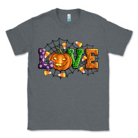 Charcoal Heather Halloween Love Classic Tee - Artiststas